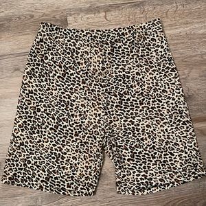 Leopard Biker shorts